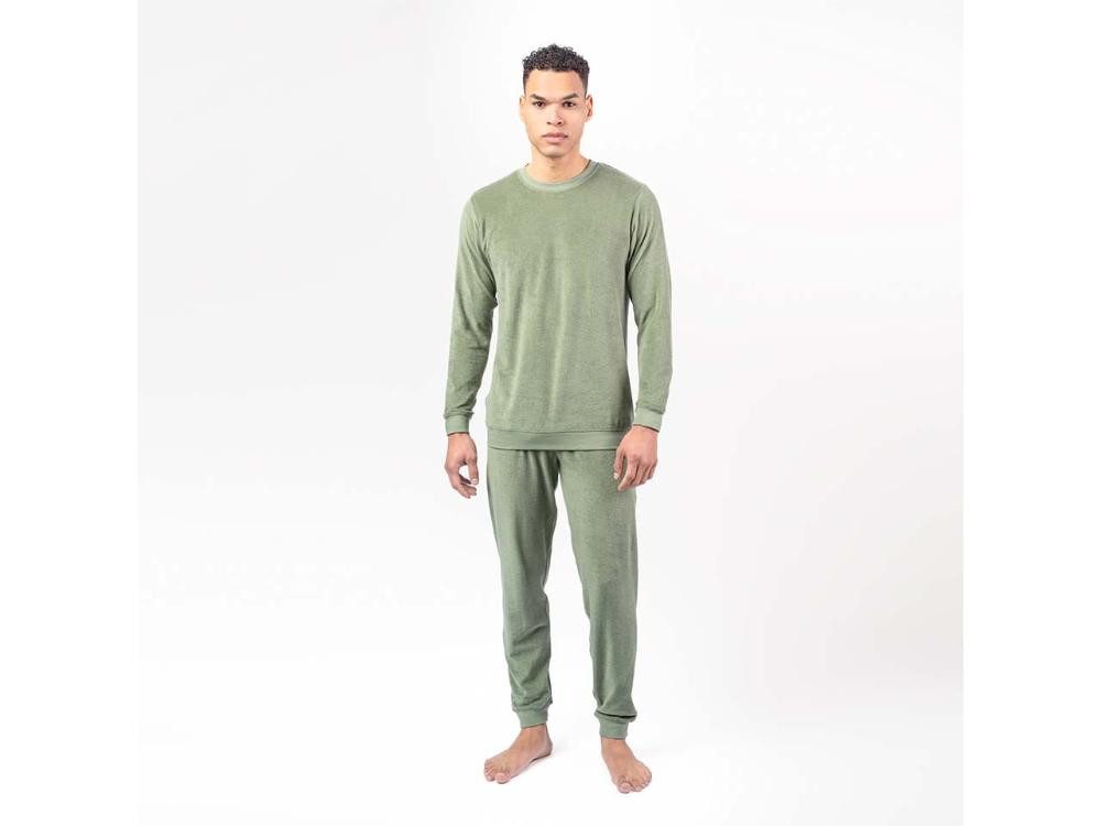 LIVING CRAFTS Pyjama Living Crafts Bio-Herren-Frottee-Schlafanzug 'BJÖR günstig online kaufen
