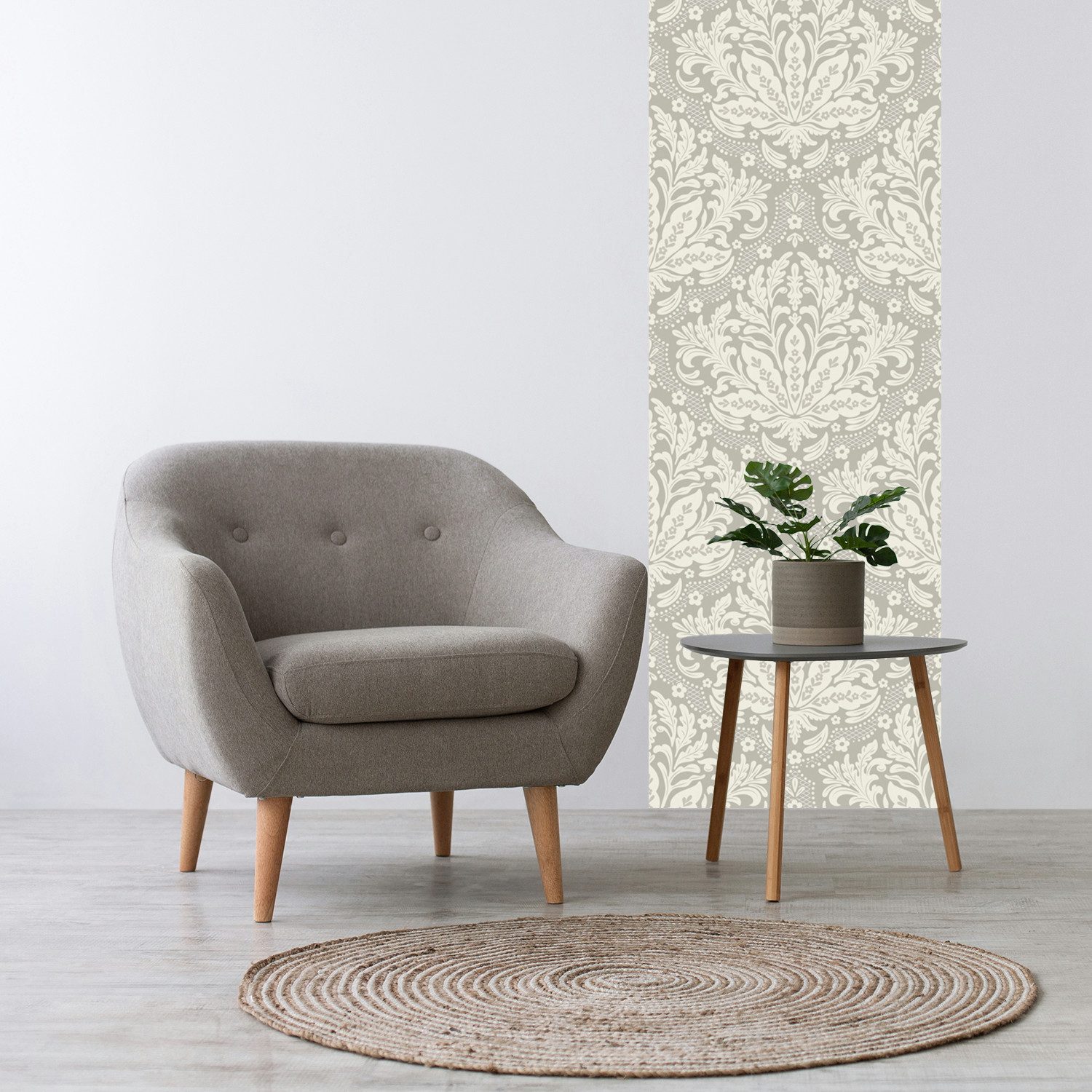 queence 3D-Tapete Ornamente, selbstklebendes Wandpaneel, texturiert, bedruckt, mehrfarbig, Motiv, (1 St), 60 x 250 cm Fototapete, Mustertapete, Anbringung ohne Kleister