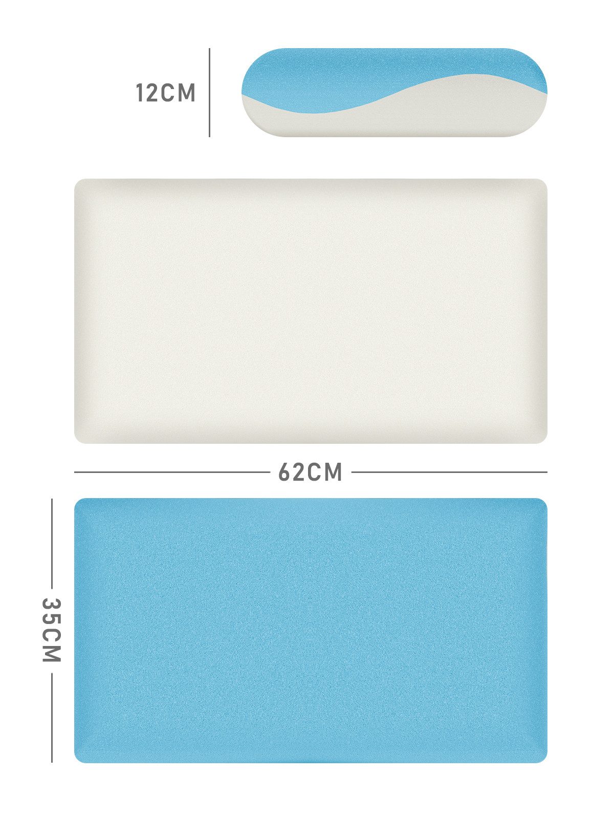 ROYGBIV Nackenstützkissen Memory Foam Kissen, Orthopädisches Kissen, 12cm H günstig online kaufen