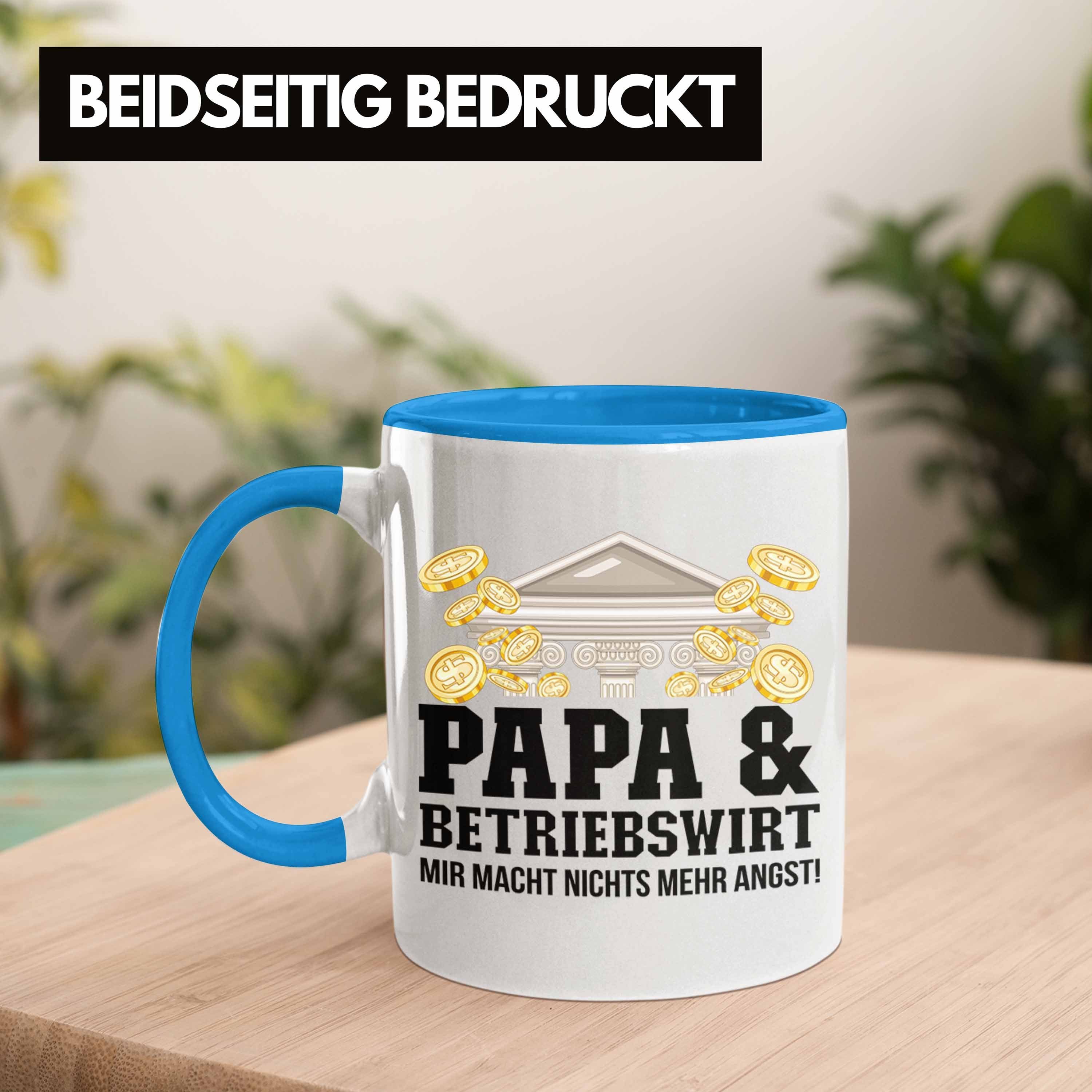 Trendation Trendation Ge BWL Geschenkidee für Tasse Vater Papa Tasse Betriebswirt Blau - und