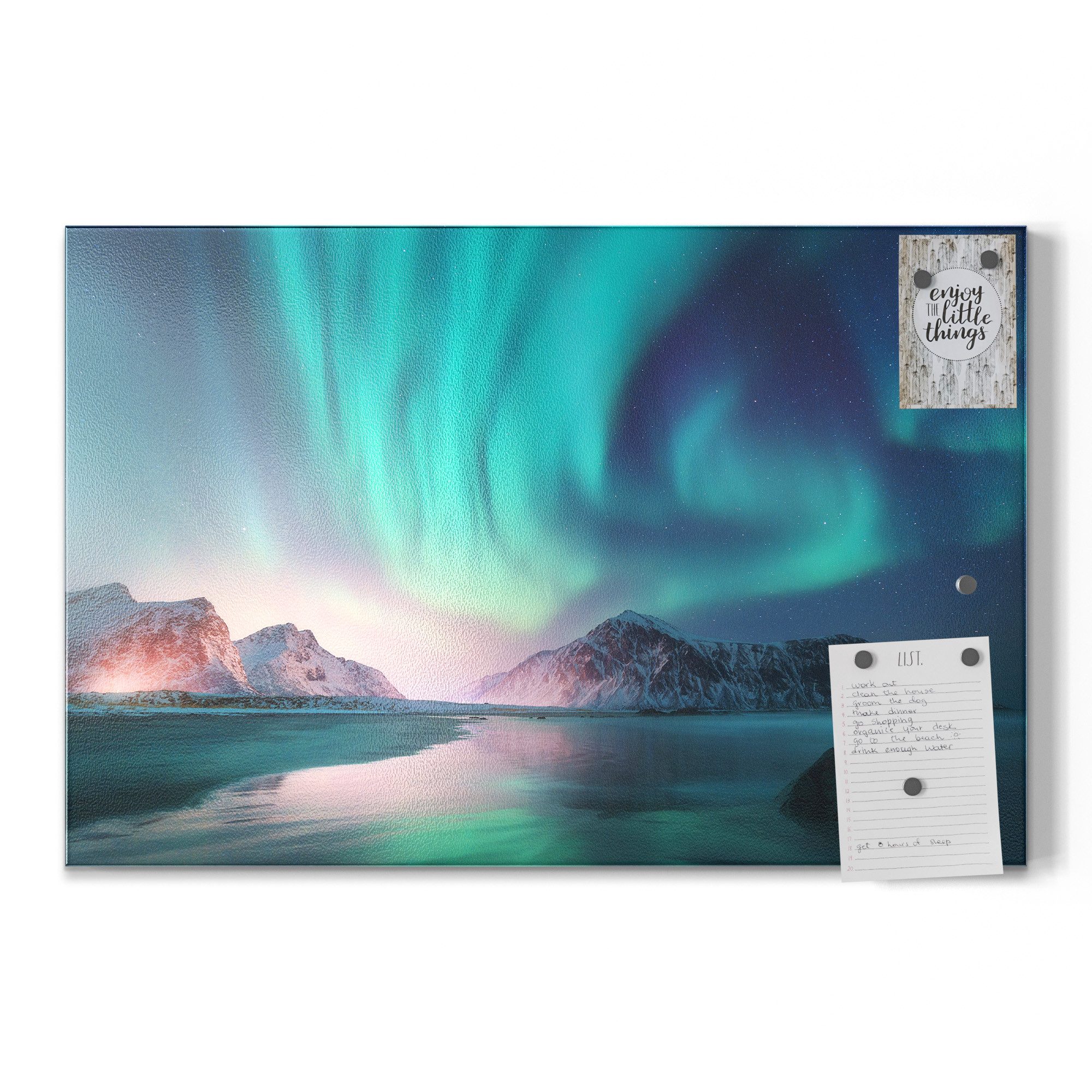 DEQORI Magnettafel 'Das Nordlicht der Lofoten', günstig online kaufen