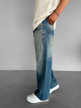 Abluka Bequeme Jeans SUPER BAGGY JEANS BLUE