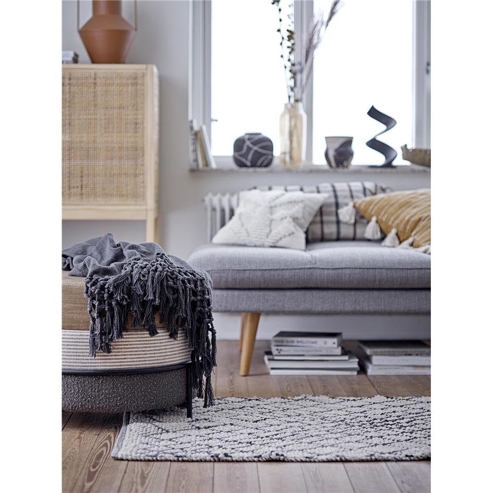 Ebna Quasten, Natur Kuschelkissen dänisches 60 Design Zierkissen 40 Dekokissen Kissen x Bloomingville Sofakissen cm mit Baumwolle