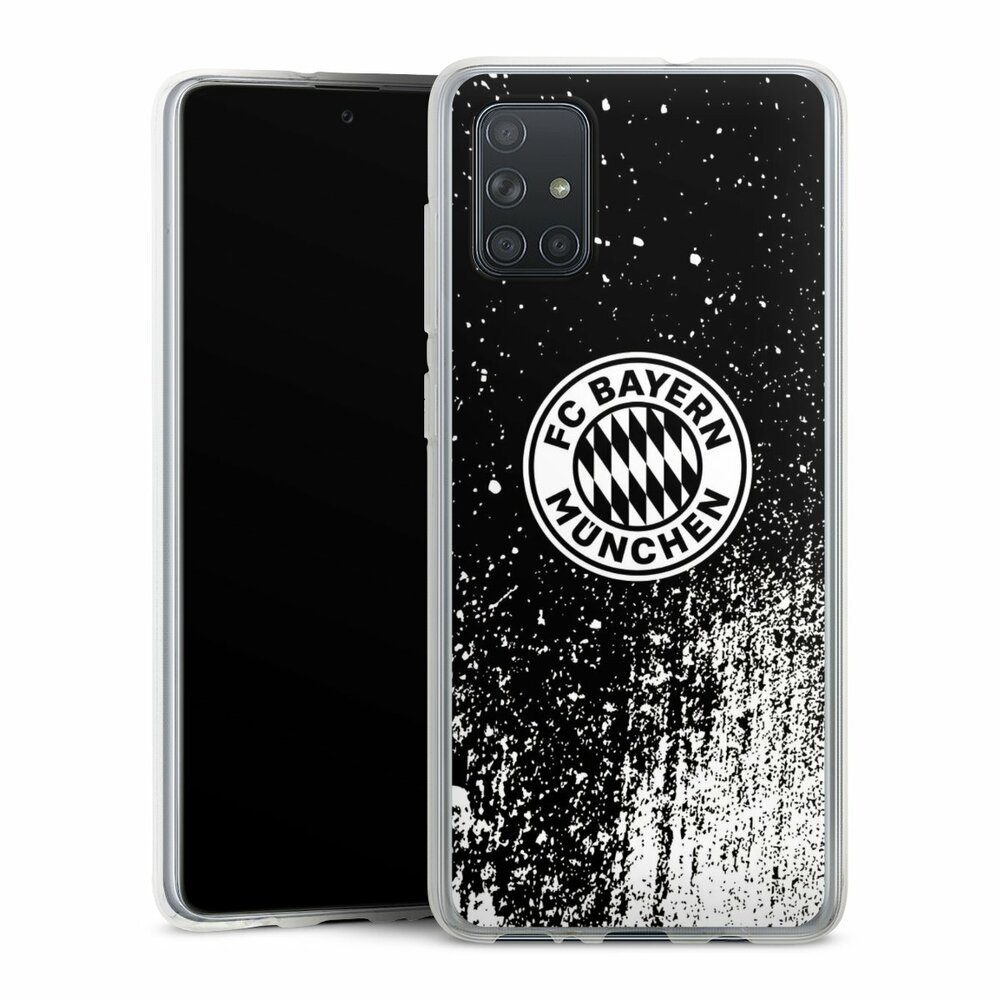 Handyhülle FC Bayern München Offizielles Lizenzprodukt FCB Splatter Schwarz - FCB