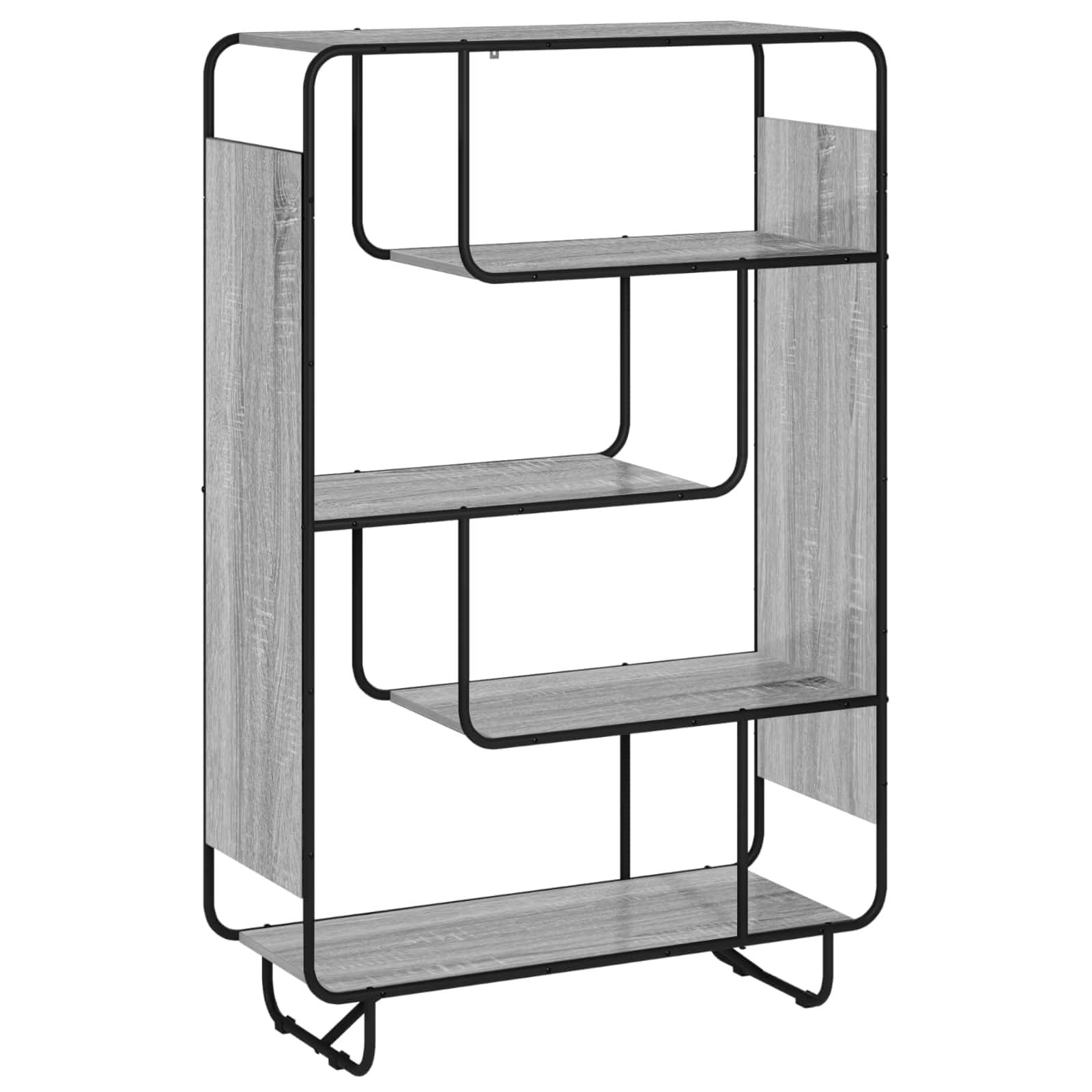 vidaXL Highboard Highboard Sonoma-Grau 93.5 x 37.5 x 144 cm Holzwerkstoff (1 St)