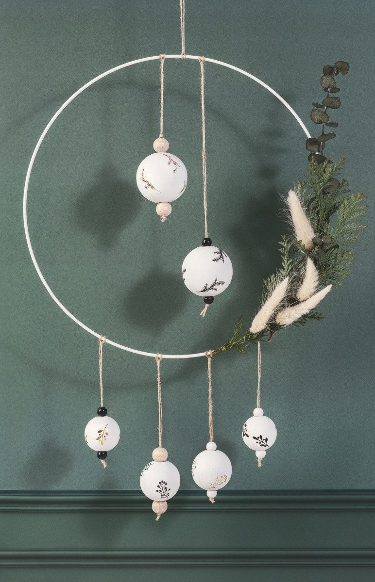 Knorr Prandell Bastelfilz Drahtring 30cm weiß