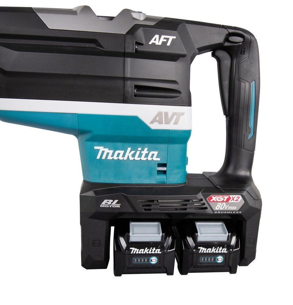 Makita Akku-Kombibohrhammer, max. 310 U/min, Kombihammer XGT, HR006GZ, 2 x 40V, 52 mm, SDS-MAX, Ohne Akku im