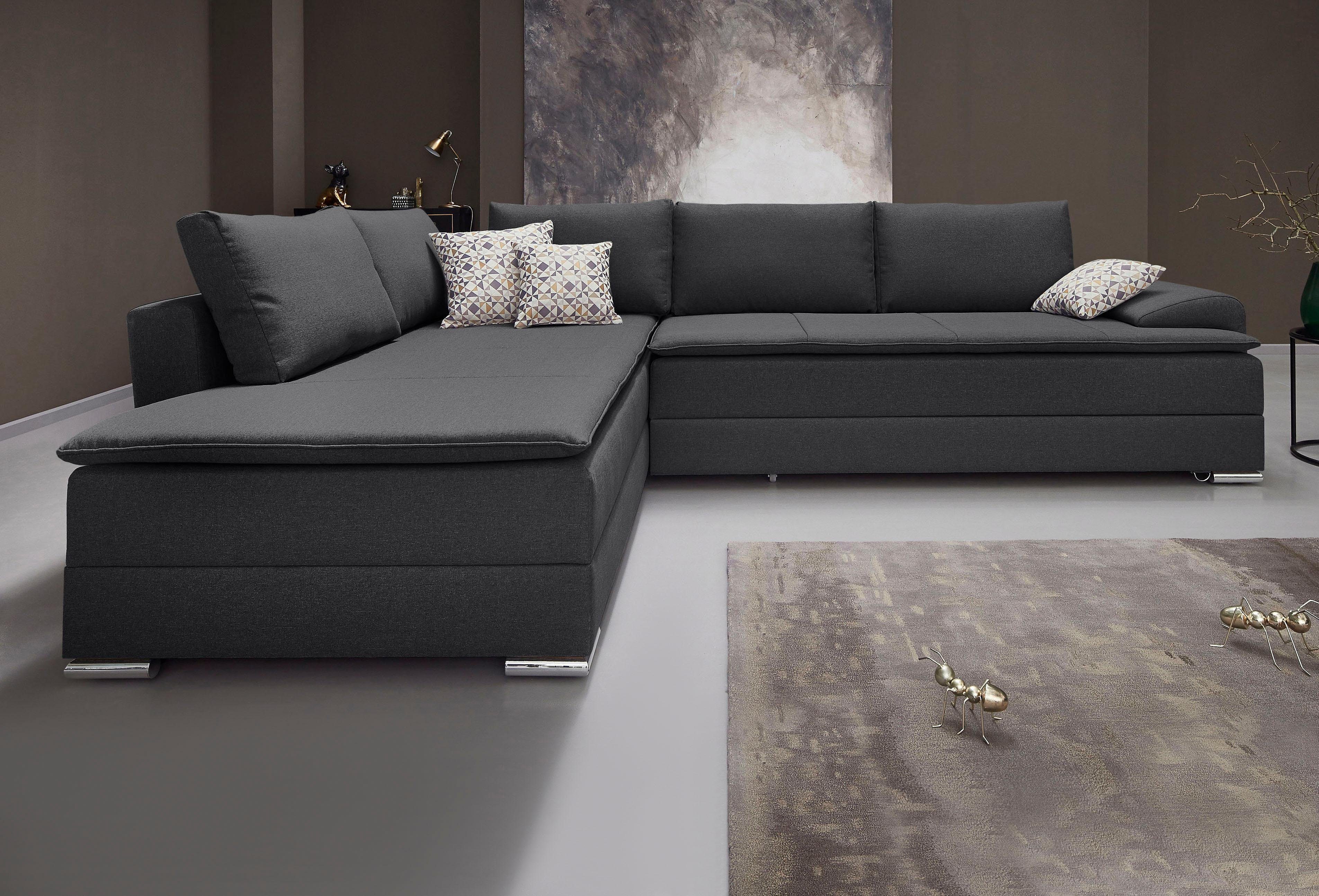 INOSIGN Ecksofa "Night & Day L-Form, B: 324 cm" mit Bettfunktion, Bettkaste günstig online kaufen