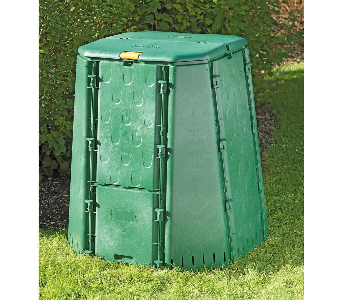 Dehner Komposter Thermokomposter, 109 x 94 x 94 cm, grün, 700 l, großer