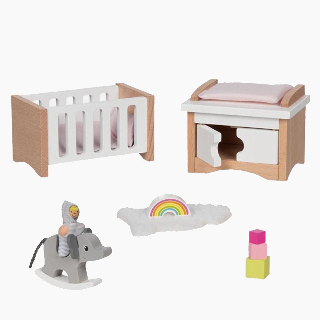 goki Puppenhausmöbel Puppenmöbel Style, Babyzimmer (packung, 12tlg., spar s günstig online kaufen
