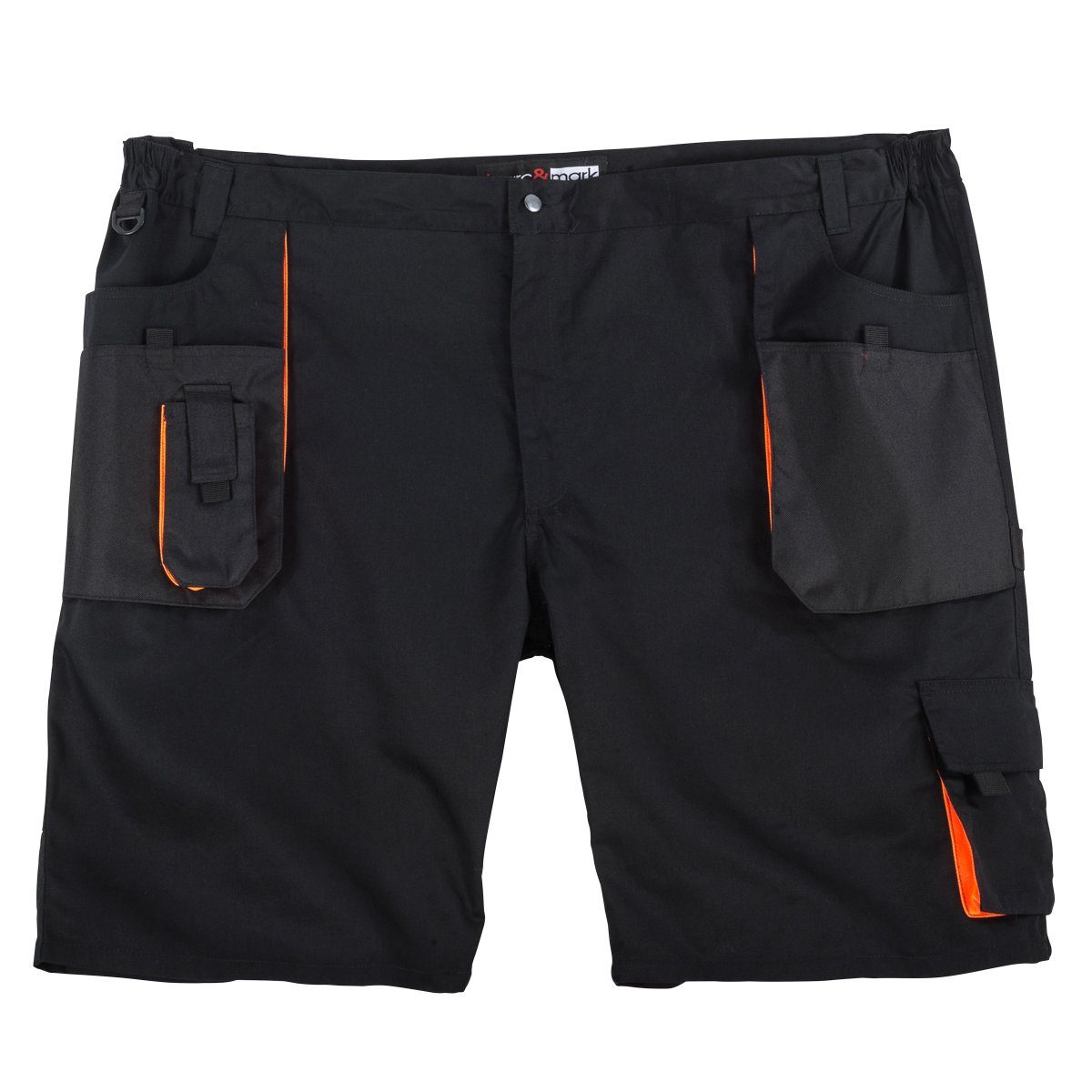marc & mark Shorts Marc & Mark Arbeits-Shorts Übergröße schwarz