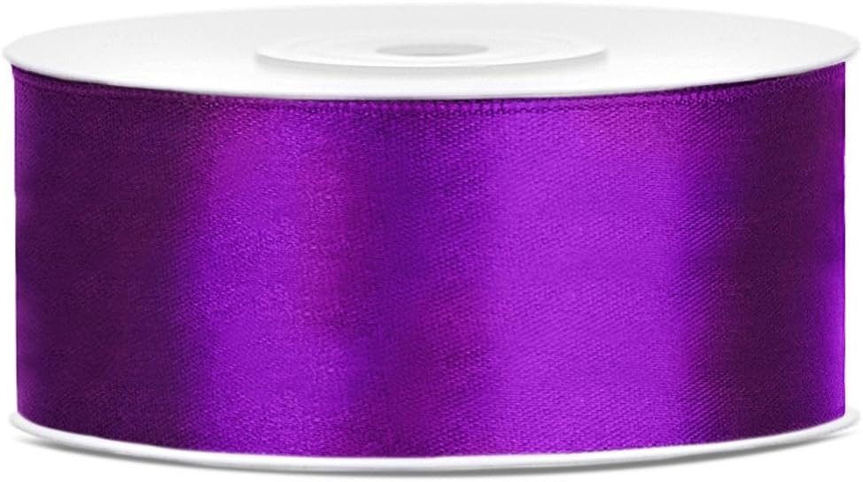 partydeco Satinband 25 m x 25 mm Rolle Geschenkband Schleifenband Dekoband Satin Band