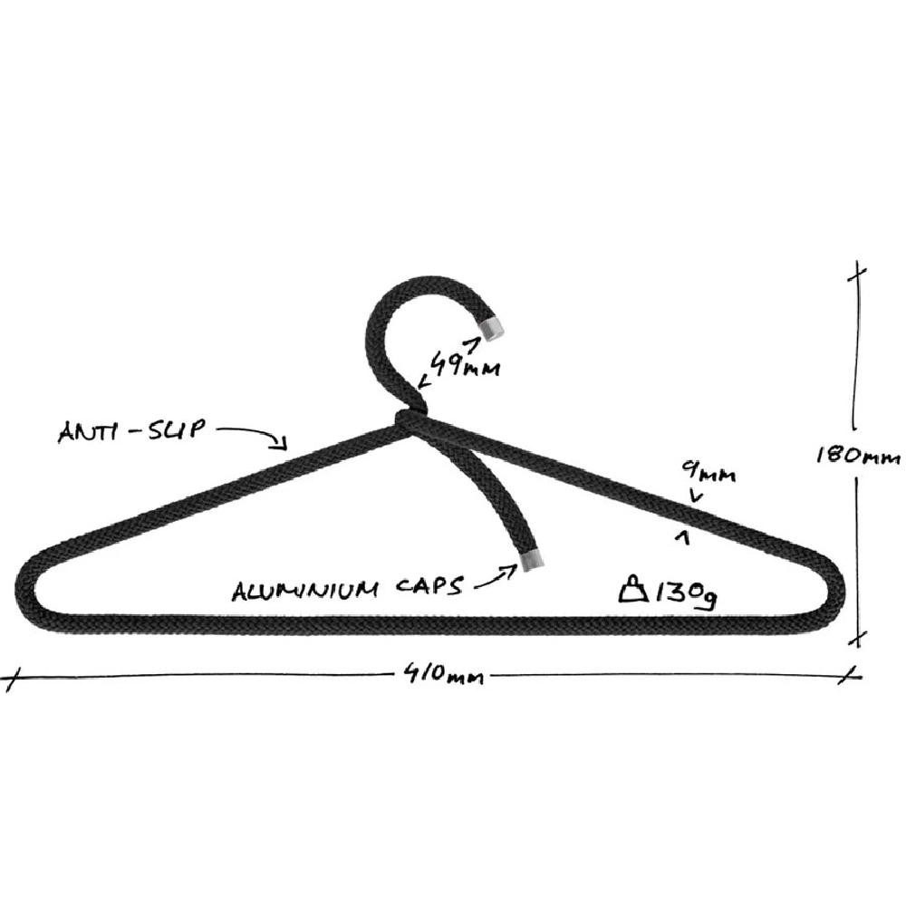 Peppermint Products Garderobenhaken Products Kleiderbügel Rope Hanger Blau (3er-Set)