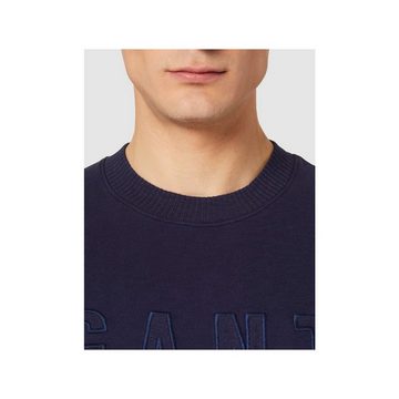 Gant Sweatshirt blau regular (1-tlg)