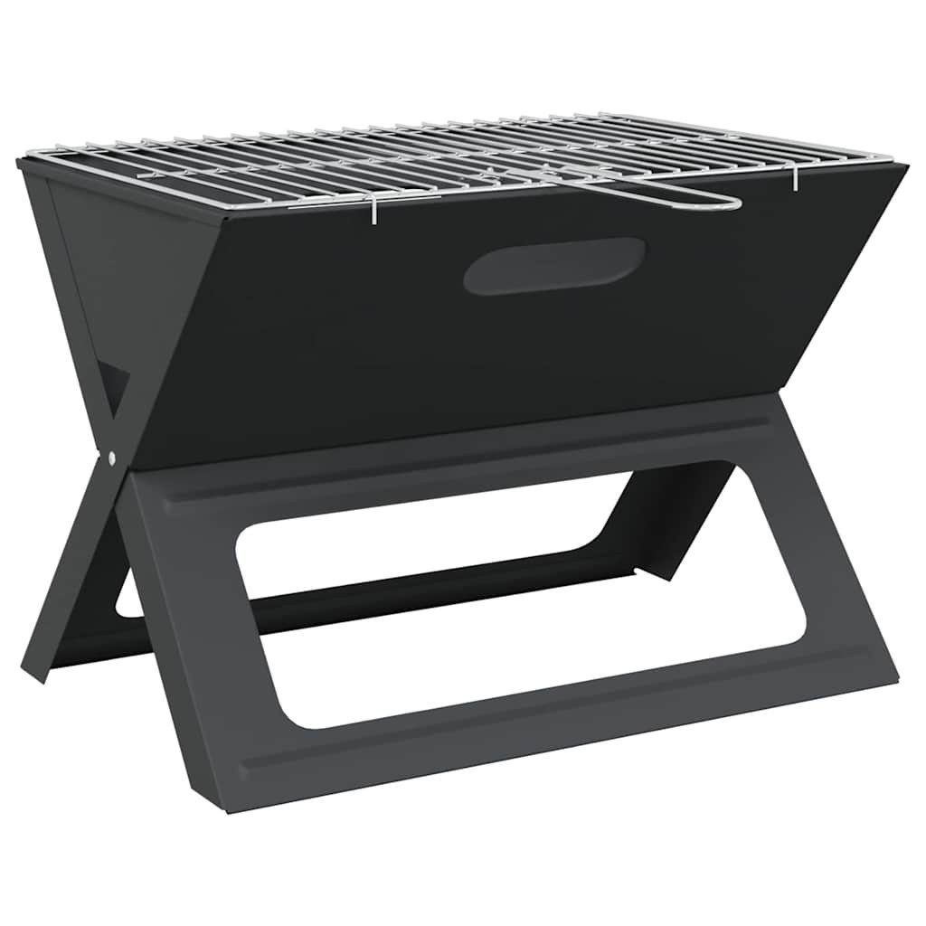 vidaXL Grillkamin Outdoor Grill Schwarz 46 x 30 x 31 cm Stahl