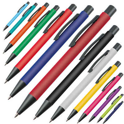 Livepac Office Kugelschreiber 14 Kugelschreiber / mit Clip aus Metall / 14 verschiedene Farben