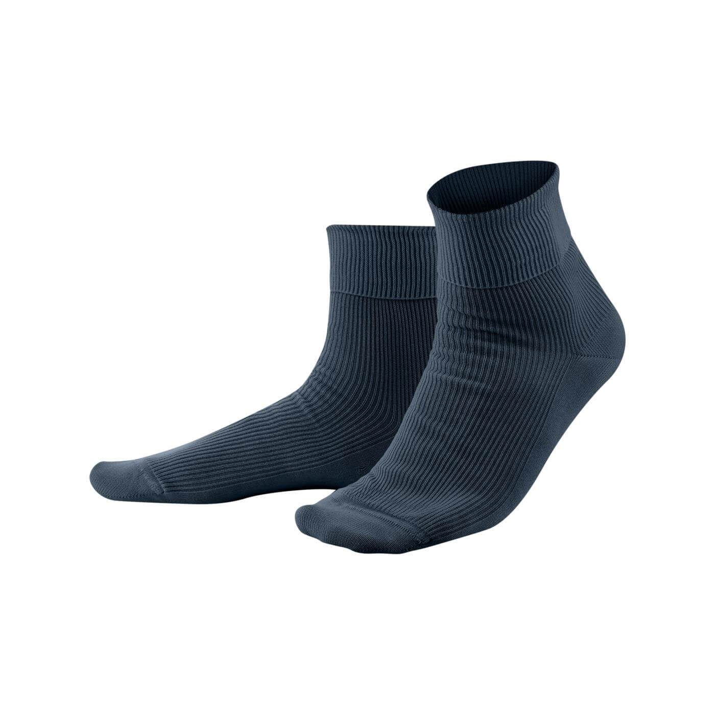 LIVING CRAFTS Socken Oberseite und Schaft aus besonders elastischem Rippstrick Navy