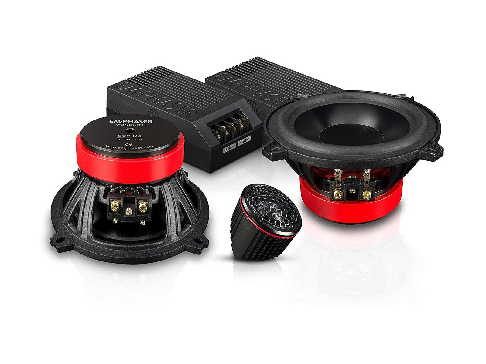 Emphaser ECP-M5 13cm 2-Wege Kompo Lautsprecher System Auto-Lautsprecher (100 W, 13 cm)