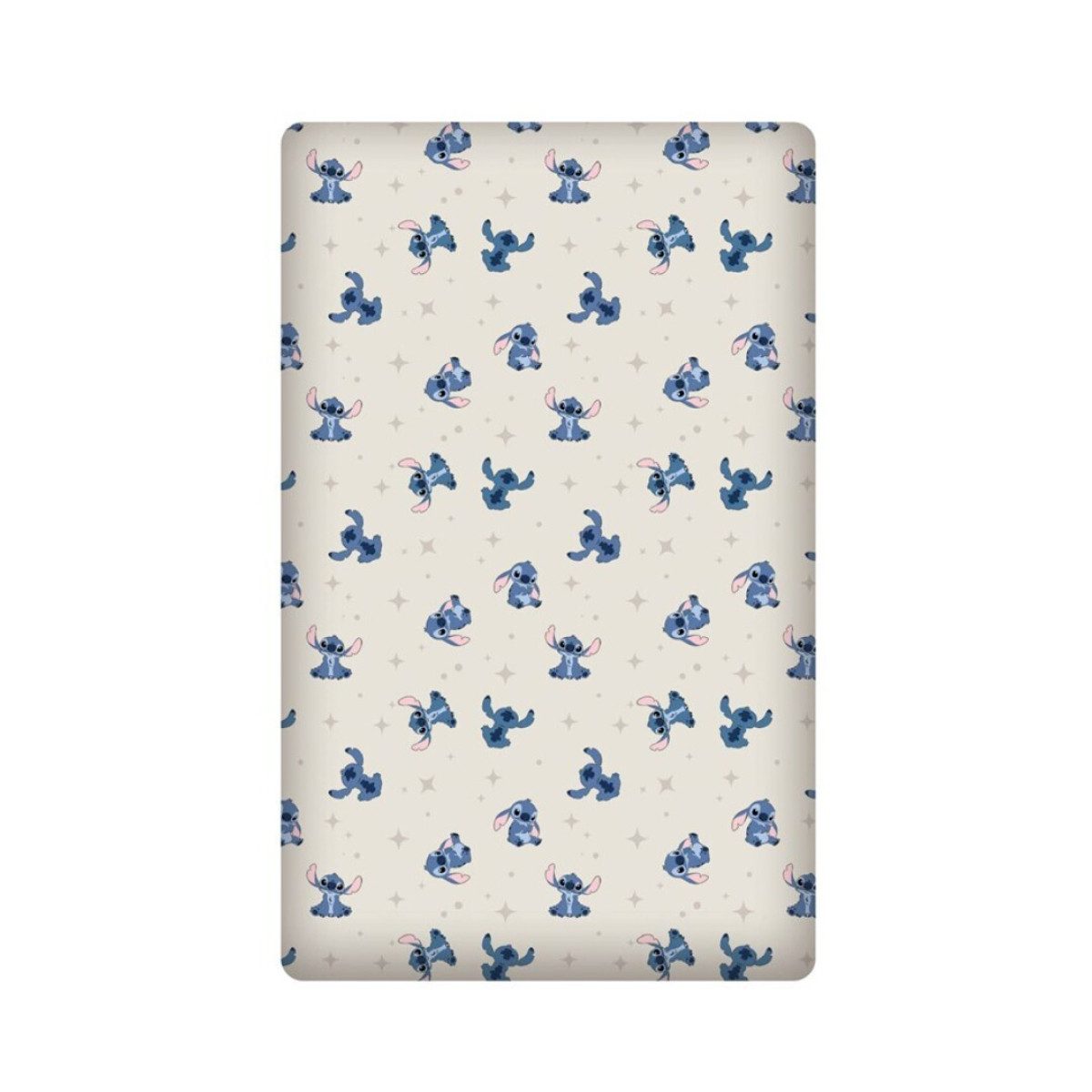Disney Spannbettlaken Stitch Bettlaken Kinderzimmer Bettwäsche Laken 90x200+25 cm, Polyester