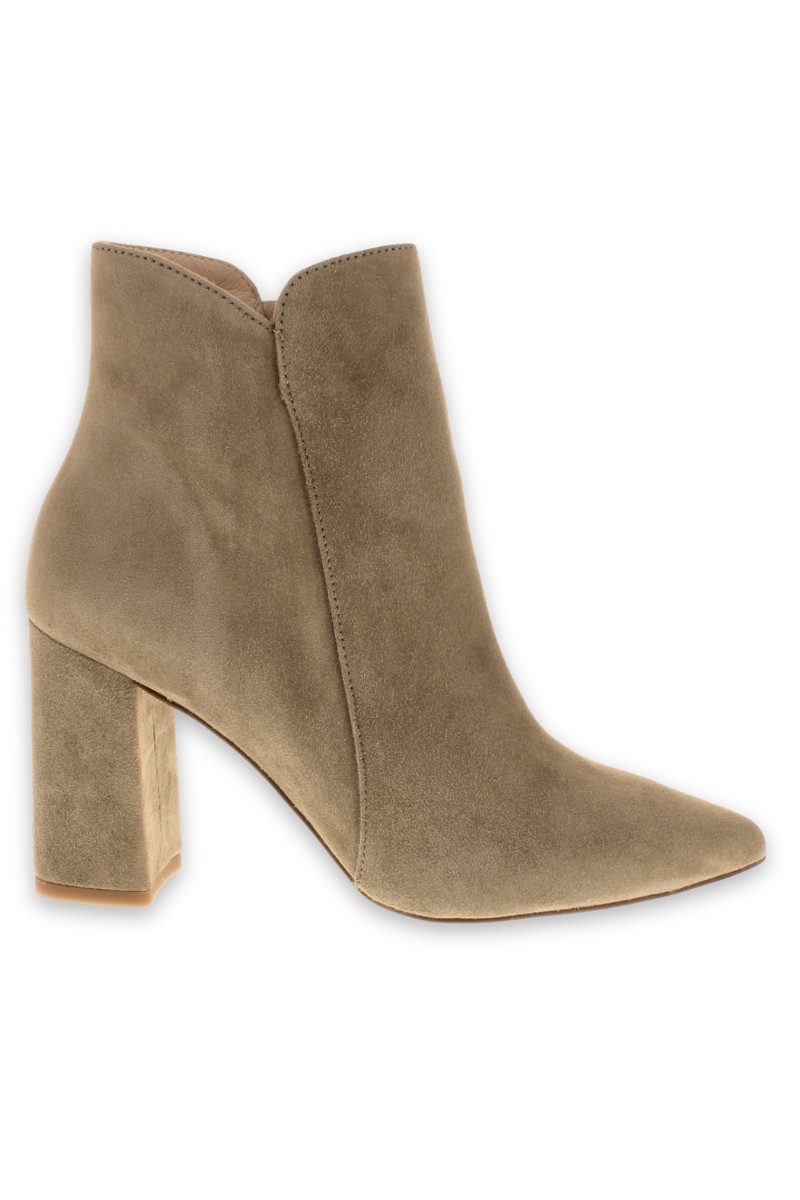 XAVER LUIS Schuhmanufaktur Trachten Stiefeletten - VERO - Samtziege sand Stiefelette