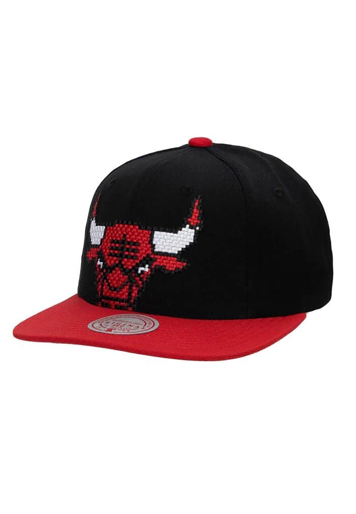 Mitchell & Ness Snapback Cap Mitchell & Ness NBA 8 Bit XL Classic Red Snapback Cap CHICAGO BULLS