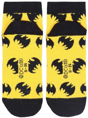 Sarcia.eu Haussocken Gelb-schwarze Socken, Füßlinge Batman DC Comics 2-3 Jahr