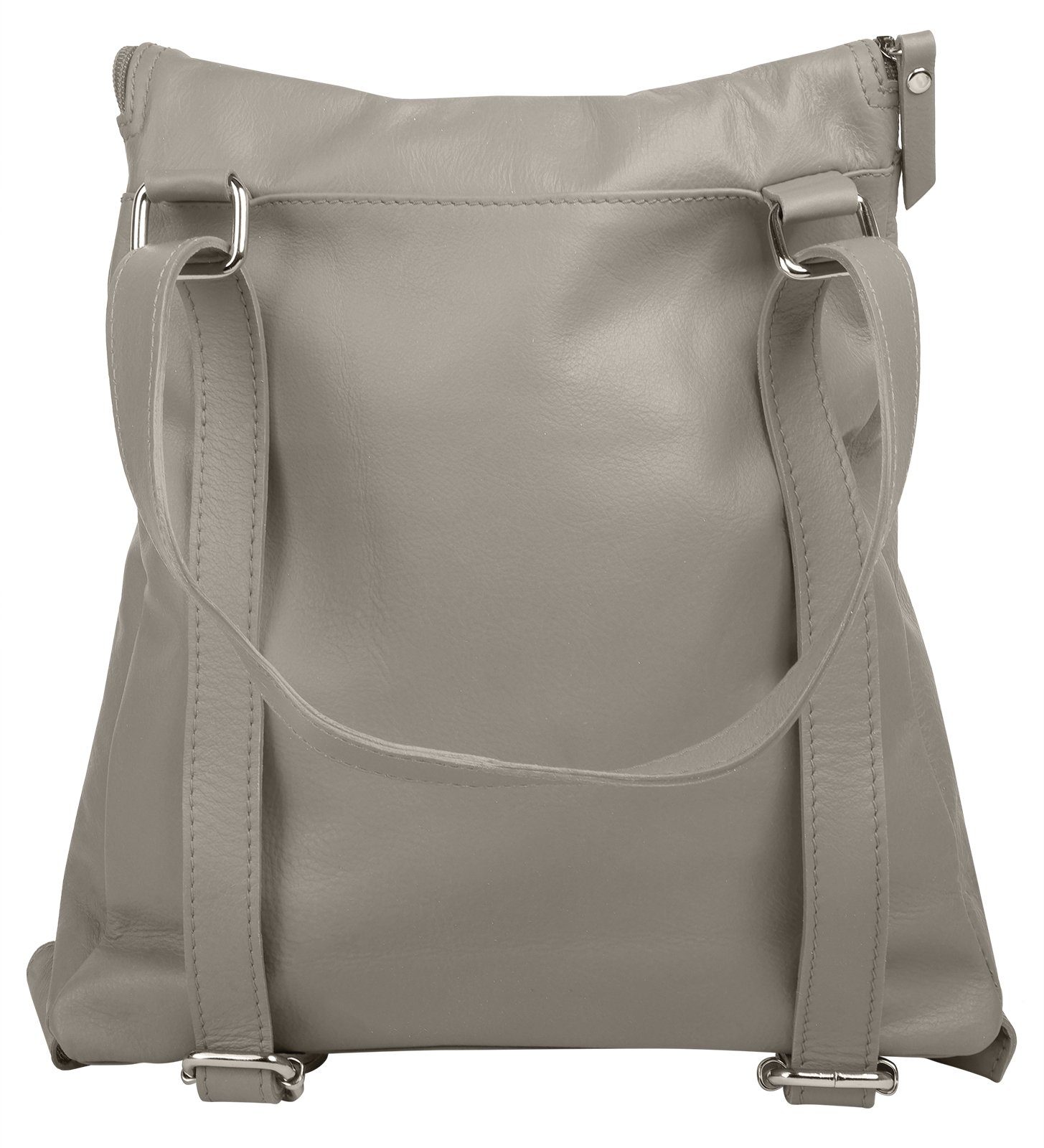 forty° Cityrucksack FORTY° Damen echt Leder, Made in Italy, echt Leder, Made in Italy – Bild 5 von 5