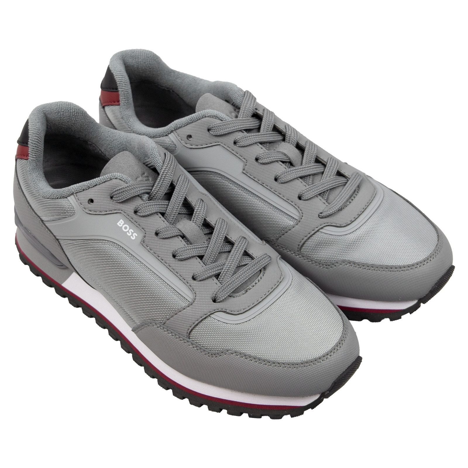 BOSS Parkour-L_Runn Sneaker Freizeitschuh, Schnürschuh, Halbschuh mit Kontrastdetails an der Ferse