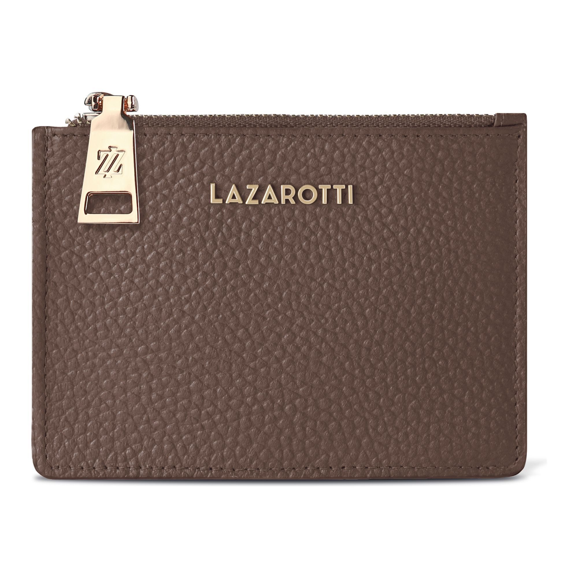 Lazarotti Kartenetui Bologna Leather Schlüsseletui Cardholder RFID Leder 11,5