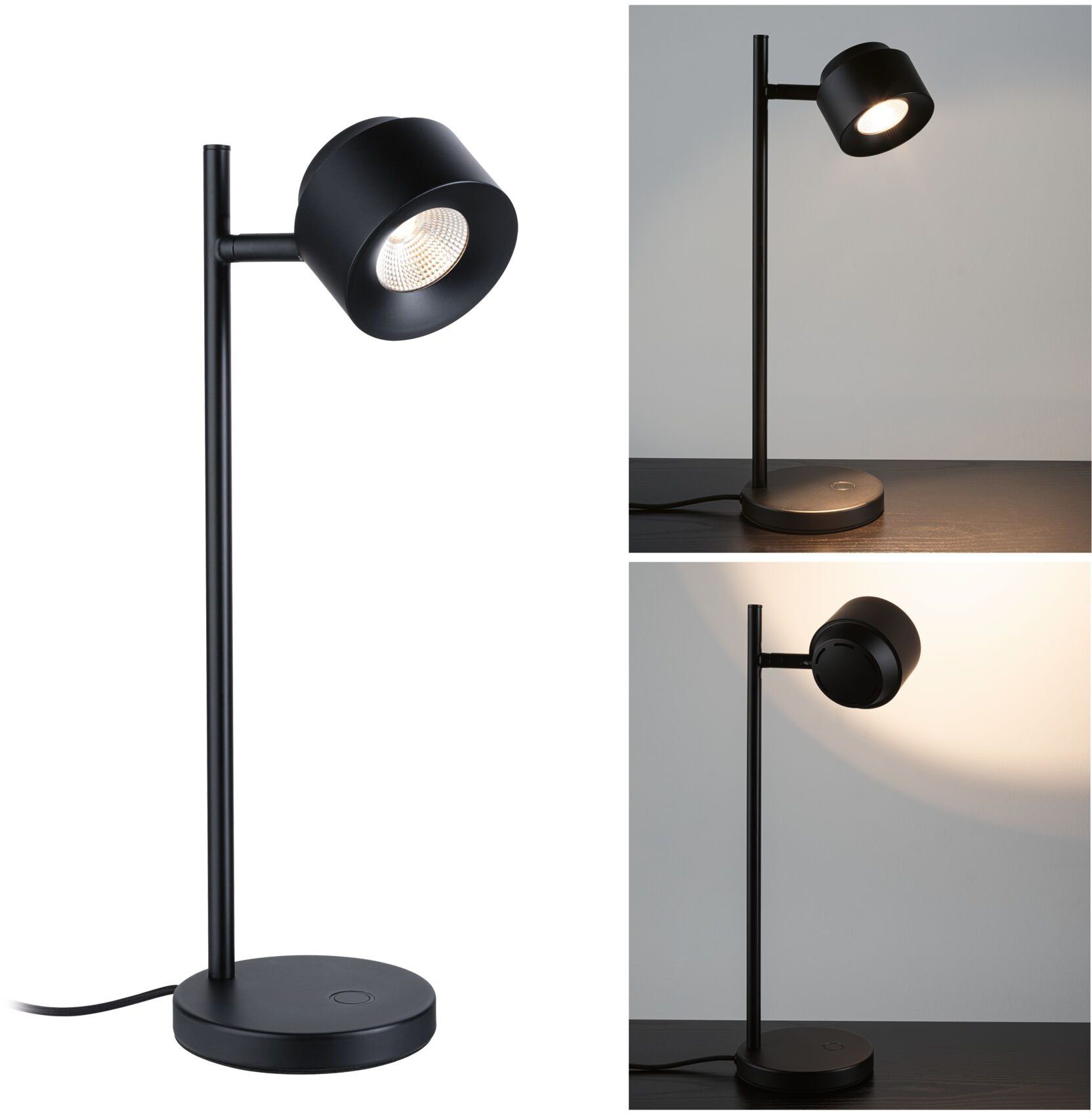 Paulmann Tischleuchte Puric Pane, LED fest integriert, Warmweiß, LED, dimmb günstig online kaufen