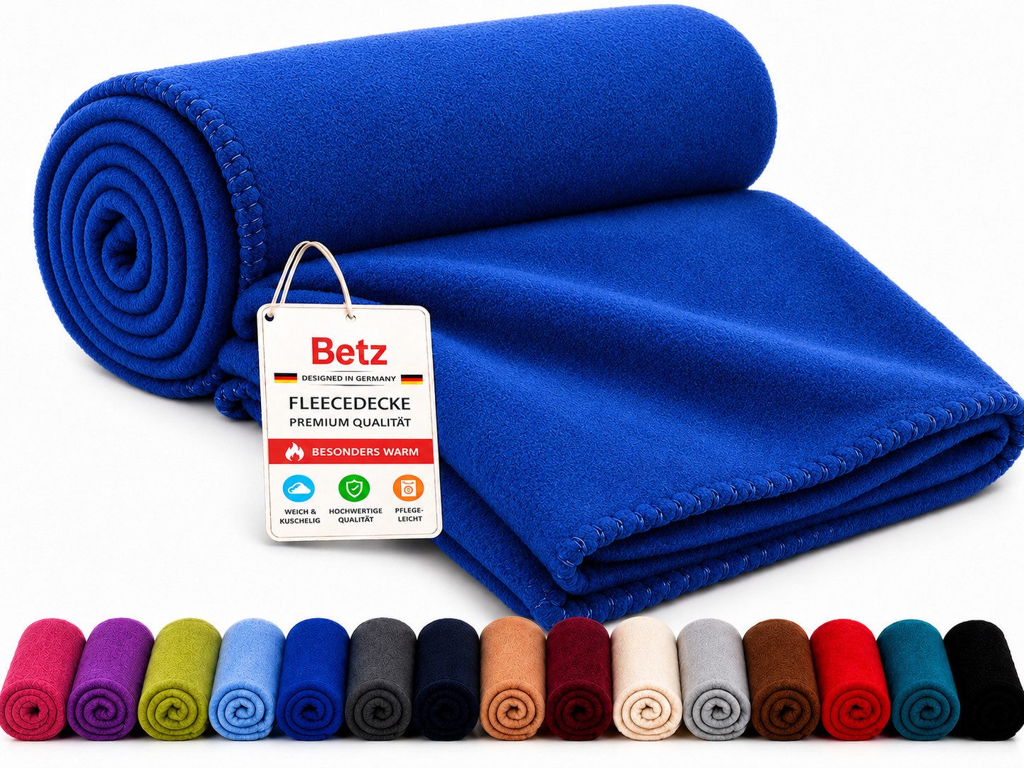 Wohndecke Betz Fleecedecke 130x170 cm 180g/m² – Weiche Wohndecke & Kuscheldecke, Betz, Leicht, wärmend & pflegeleicht