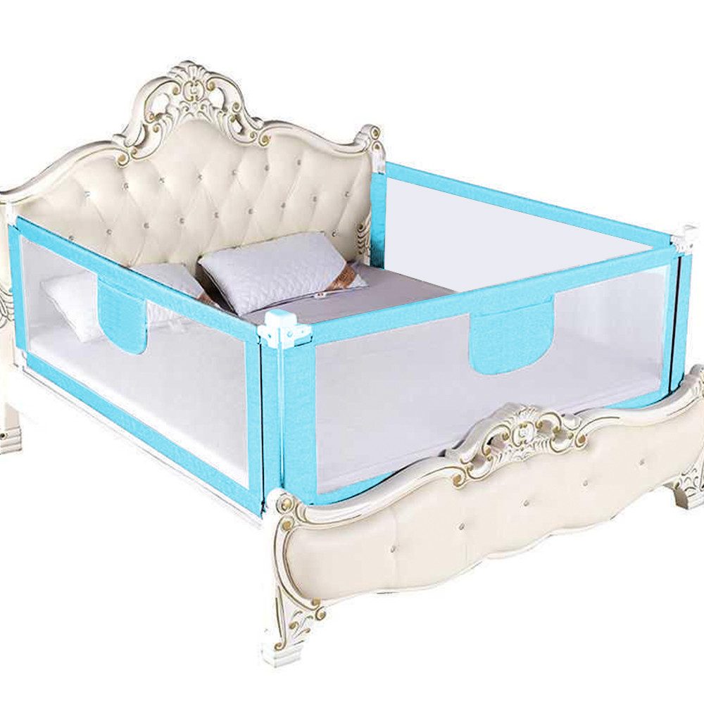 JEOBEST Bettschutzgitter Bettgitter, Kinderbettgitter Babybettgitter, Sicherheitsschutz, (3 St) 150 cm, Rausfallschutz Bettgitter, Höhenverstellbar