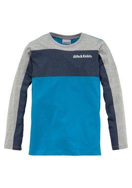 Alife & Kickin Langarmshirt Colorblocking in melierter Qualität