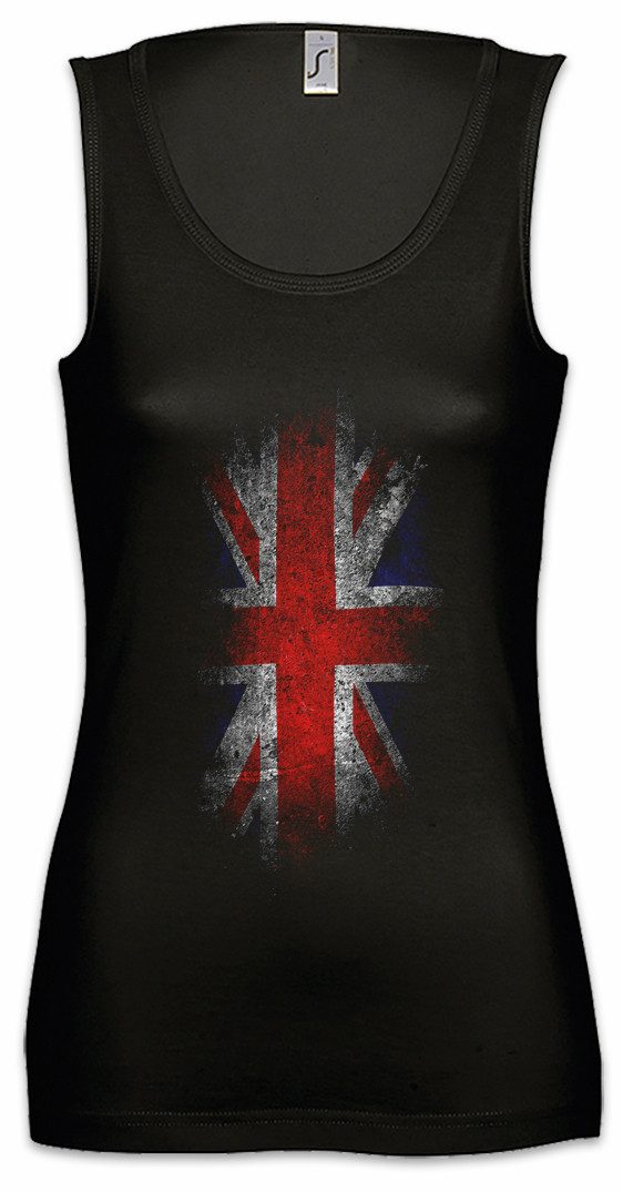 Tanktop Vintage UK Union Jack Flag Ärmelloses Damen T-Shirt England Great