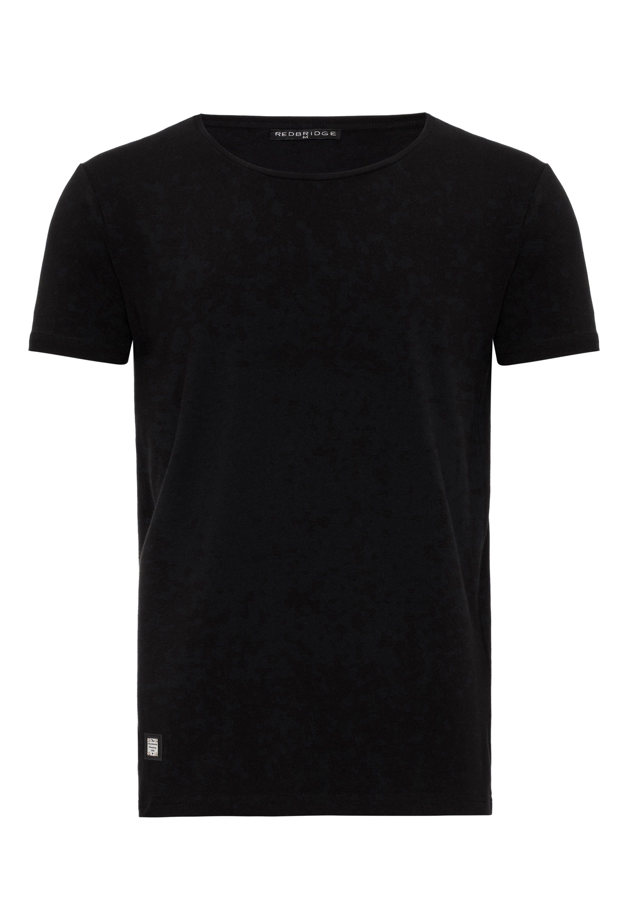 Logopatch Waco RedBridge dezentem schwarz T-Shirt mit