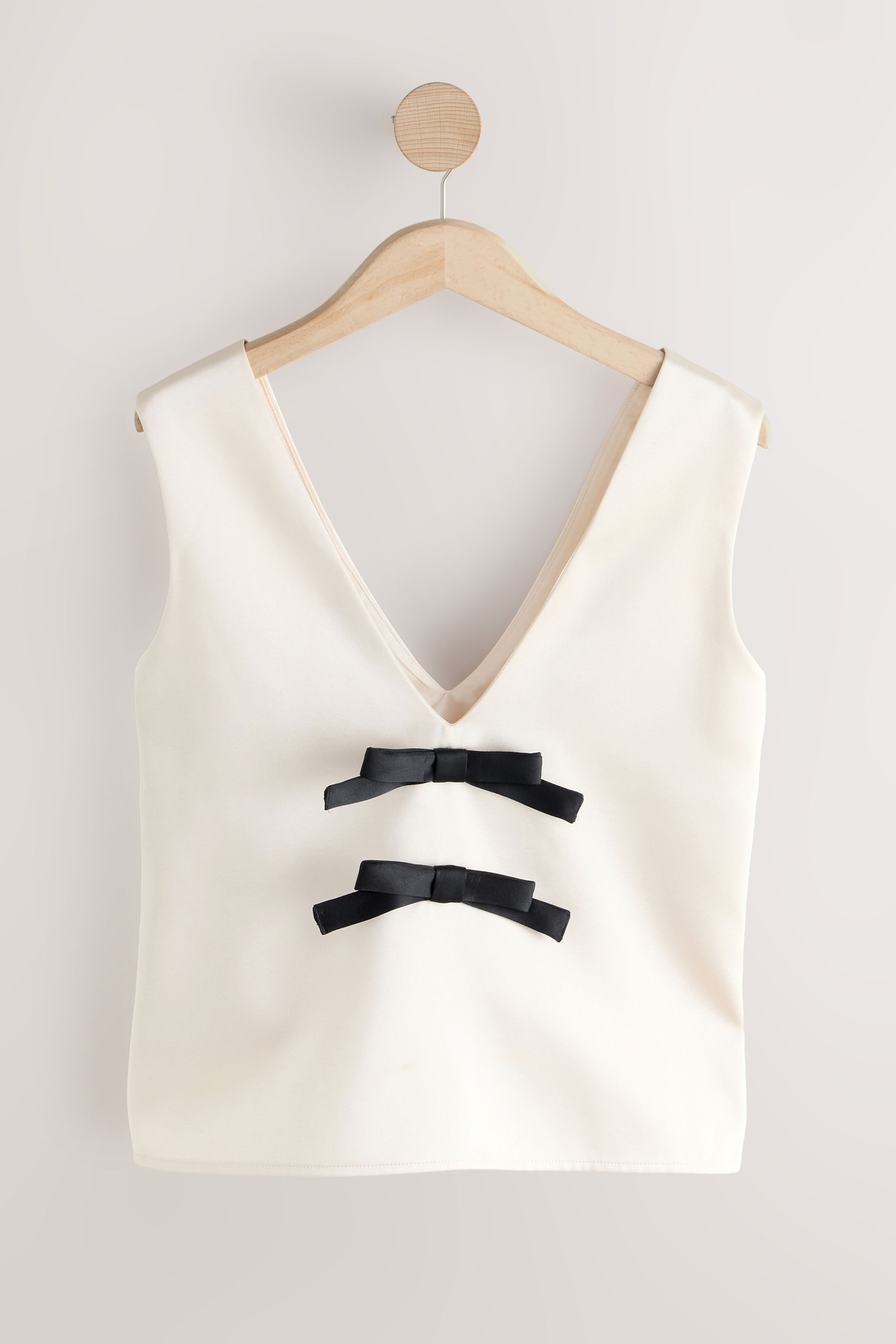 Next Blusentop Ärmelloses Oberteil mit Rückenschleife günstig online kaufen