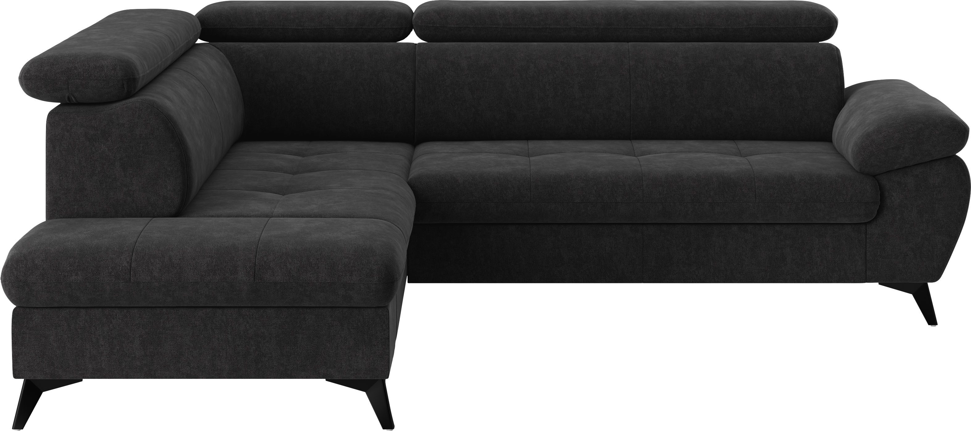COTTA Ecksofa Hudson L-Form, mit Kopfteilverstellung, günstig online kaufen