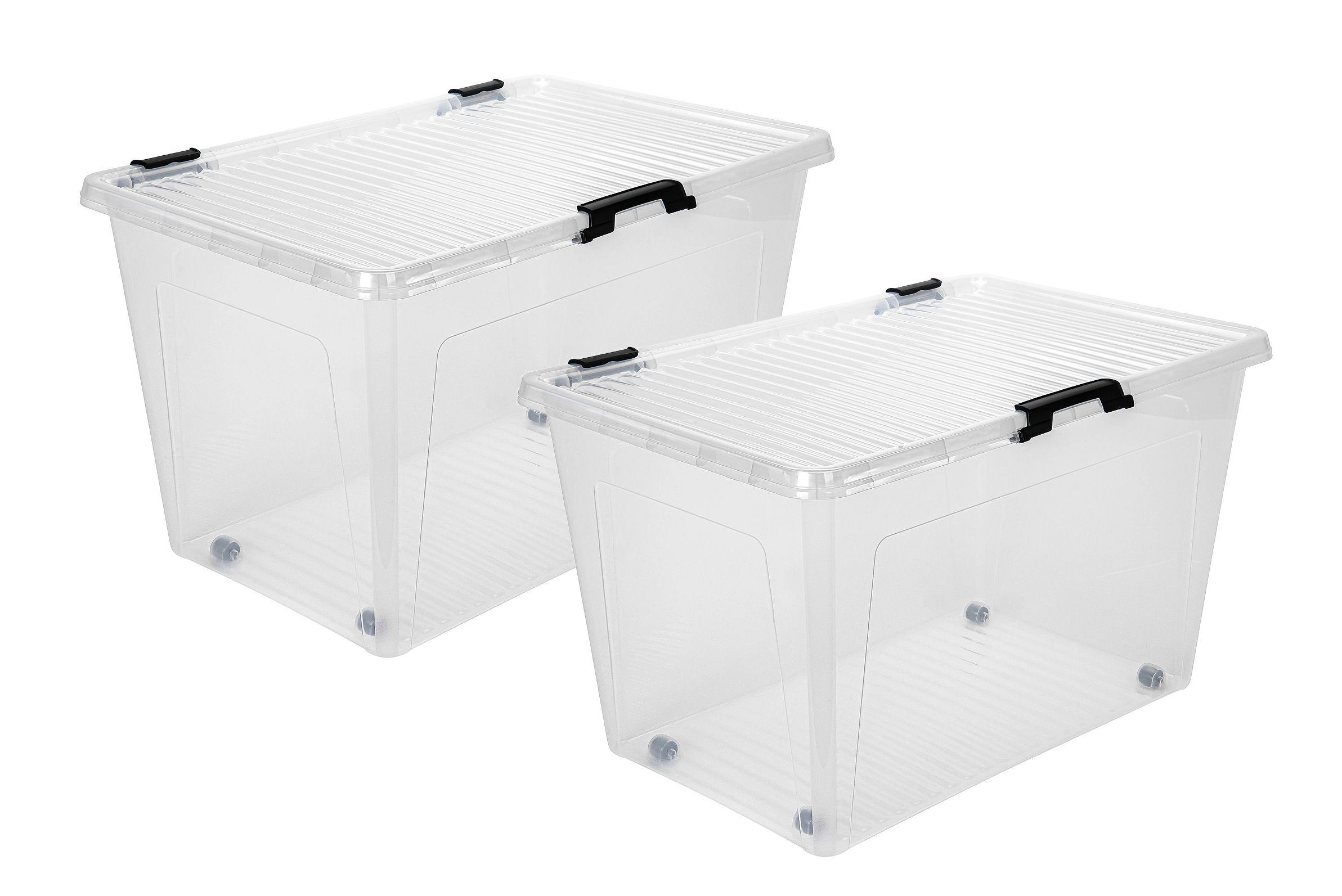 dynamic24 Aufbewahrungsbox mit Rollen (4 St), günstig online kaufen