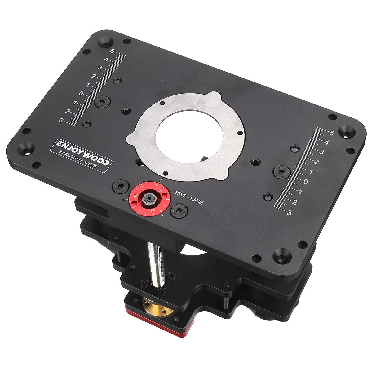 Insma Oberfrästisch, Fräslift Oberfräsenlift Holzfrästisch mit Platte 65mm