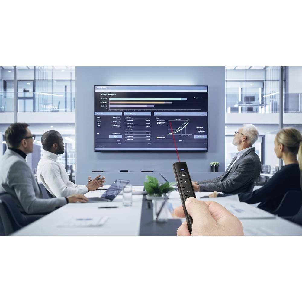 Renkforce RF-PLP-201 2.4G Presenter mit Laser-Pointer RF-5253052 Presenter (inkl. Laserpointer)