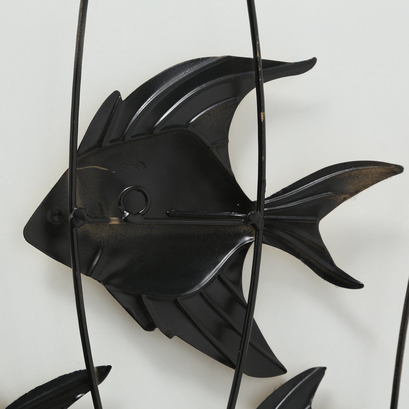 in BOLTZE - "Aquarium" Wanddeko Fische aus Wanddekoobjekt Metall gold
