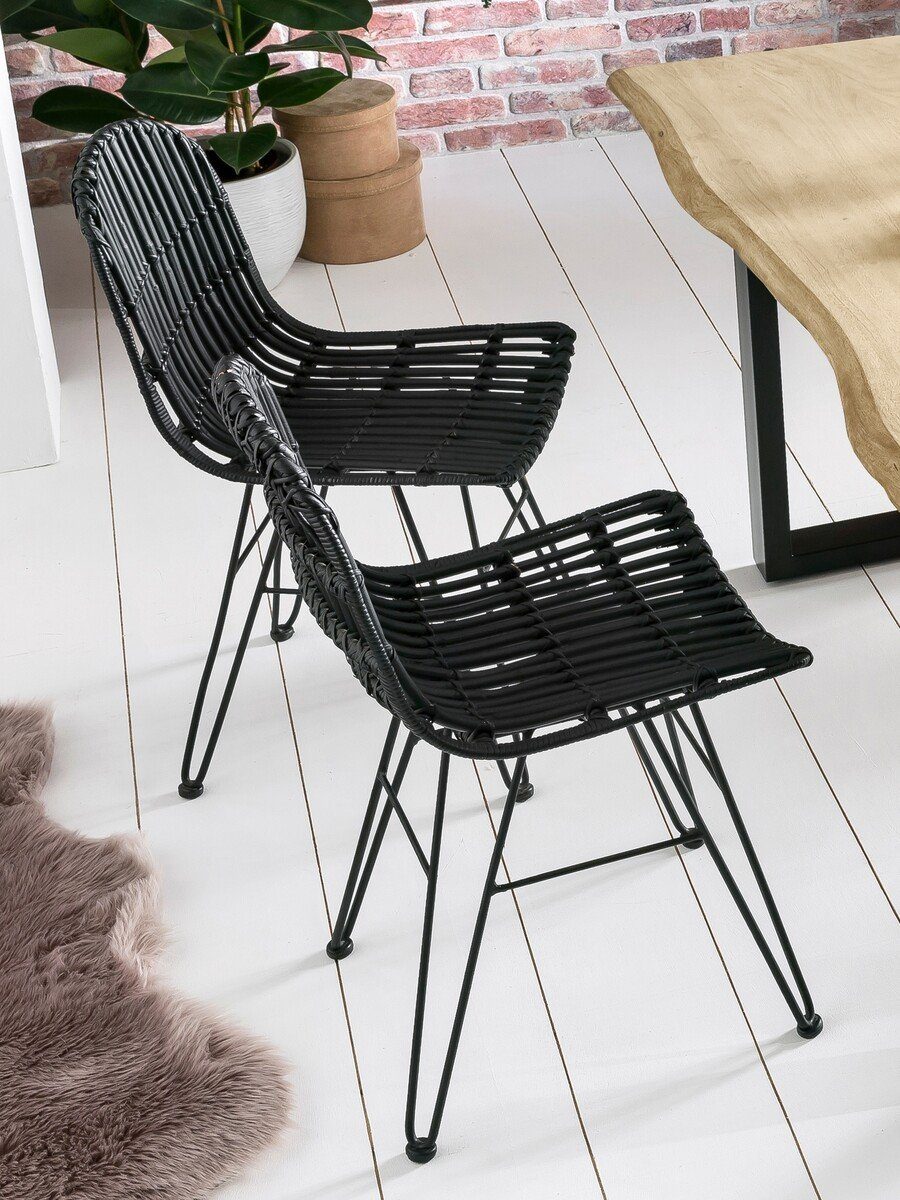 SIT 4-Fußstuhl Stuhl Rattan + Metall, Rattan + Metall. € 395,00