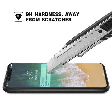 CoverKingz Schutzfolie Display Schutzglas für Apple iPhone X/Xs 9H Hartglas Full Covered