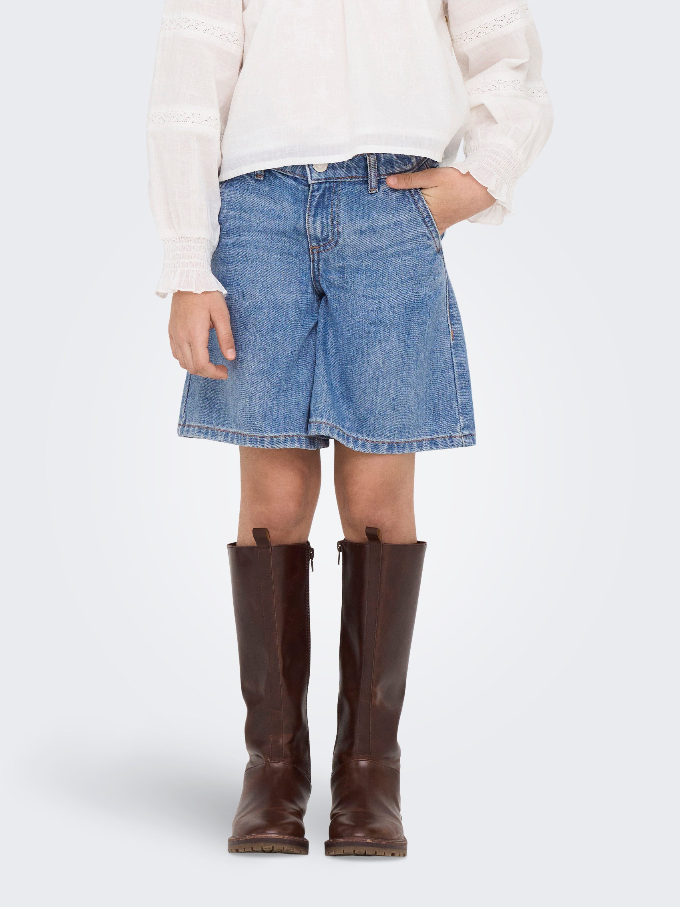 KIDS ONLY Jeansshorts KOGCOMET WIDE LONG SHORTS DNM DIA NOOS