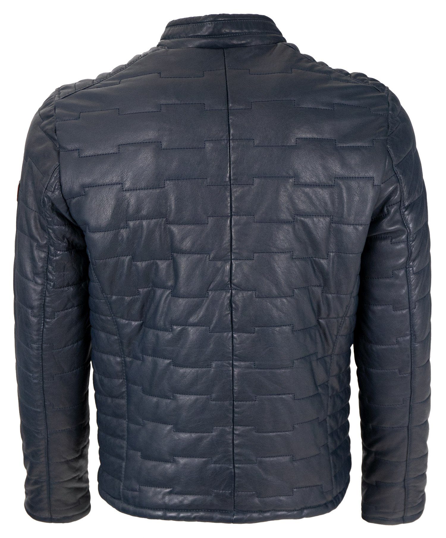 bugatti Lederjacke Men-101/M Echtleder Herren Lederjacke Steppjacke Lammnappa navy