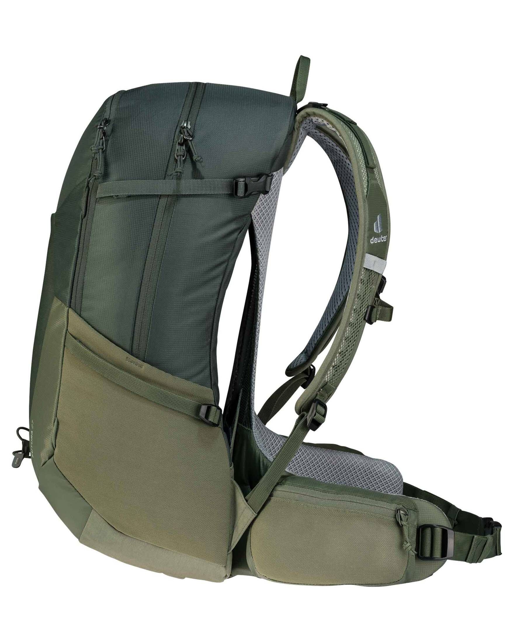 deuter Wanderrucksack Damen Herren (403) und 27 olive Rucksack FUTURA