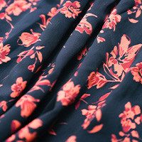 Cupshe A-Linien-Kleid Florales Surplice-Langarmkleid – Bild 5 von 5
