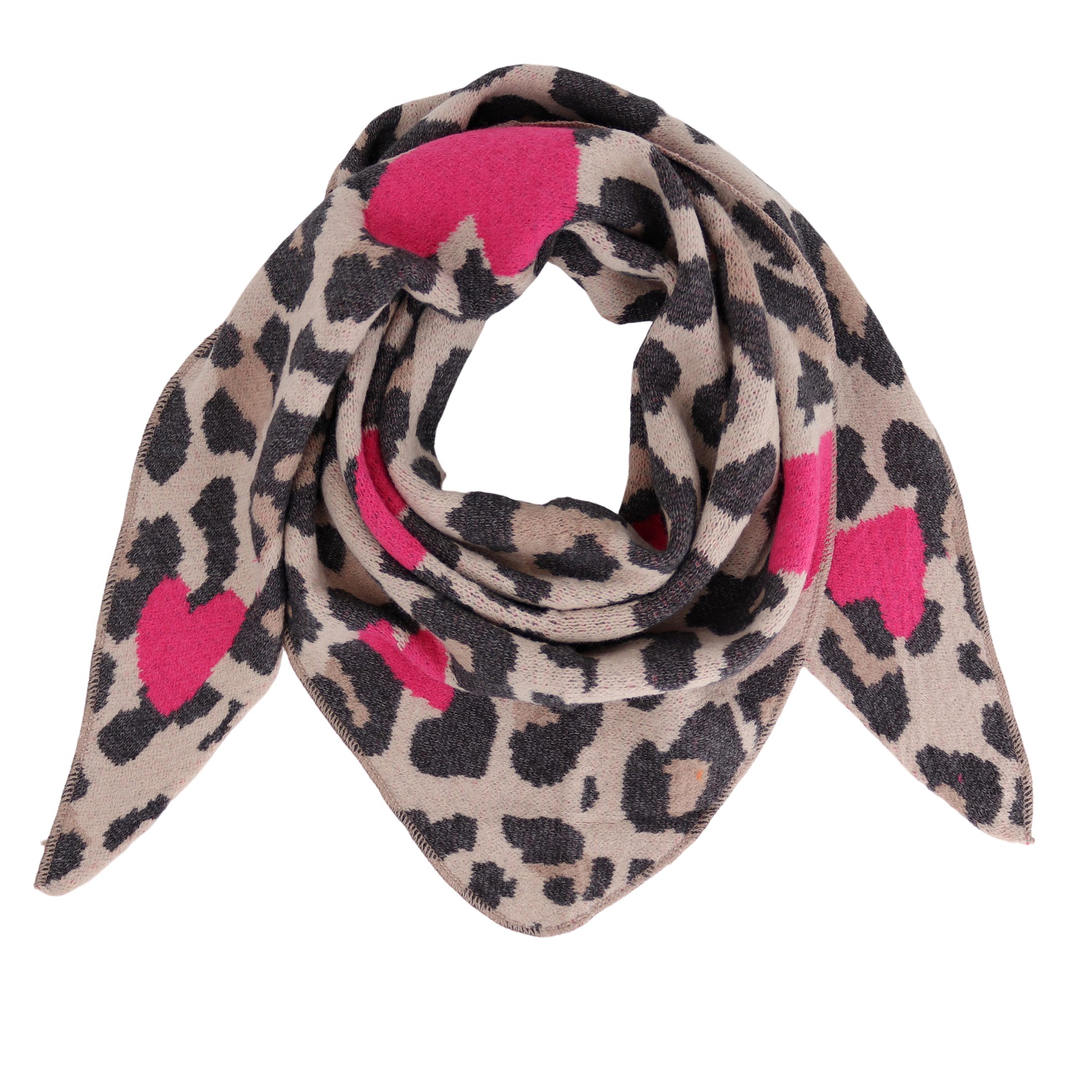 MIRROSI Dreieckstuch kuschliger und warmer Dreiecksschal ca.170x70 cm, (Leo günstig online kaufen