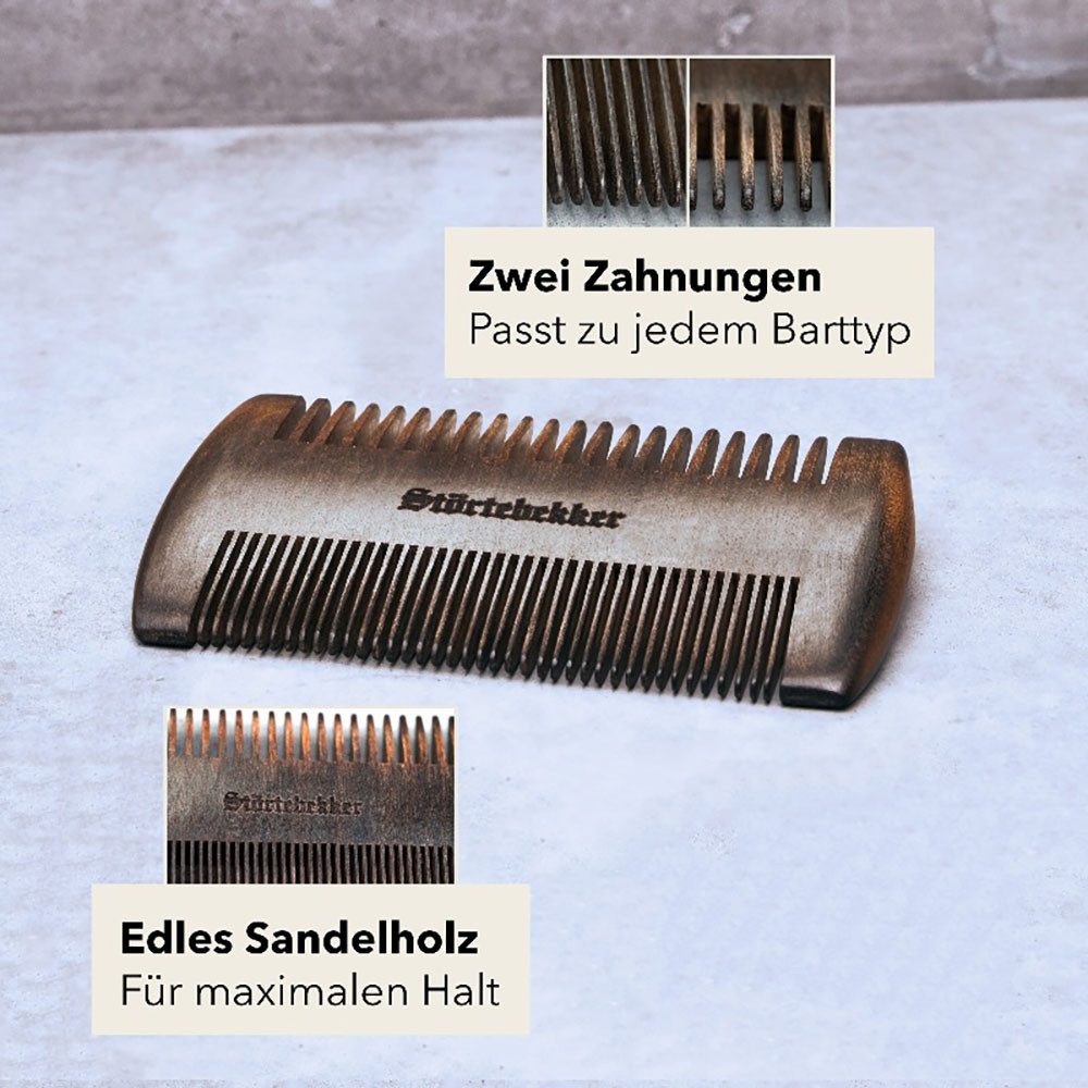 Störtebekker Bartpflege-Set - Für die tägliche Bartpflege - Bartöl, Bartbürste & Bartkamm, herrlicher Duft & einfache Anwendung