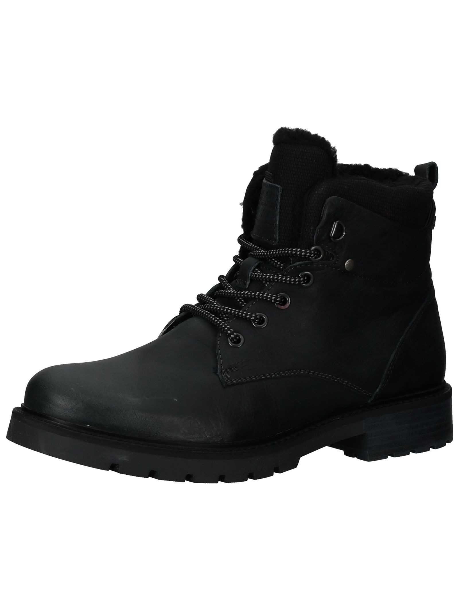 Bullboxer Stiefelette Leder/Textil . Schnürstiefelette günstig online kaufen